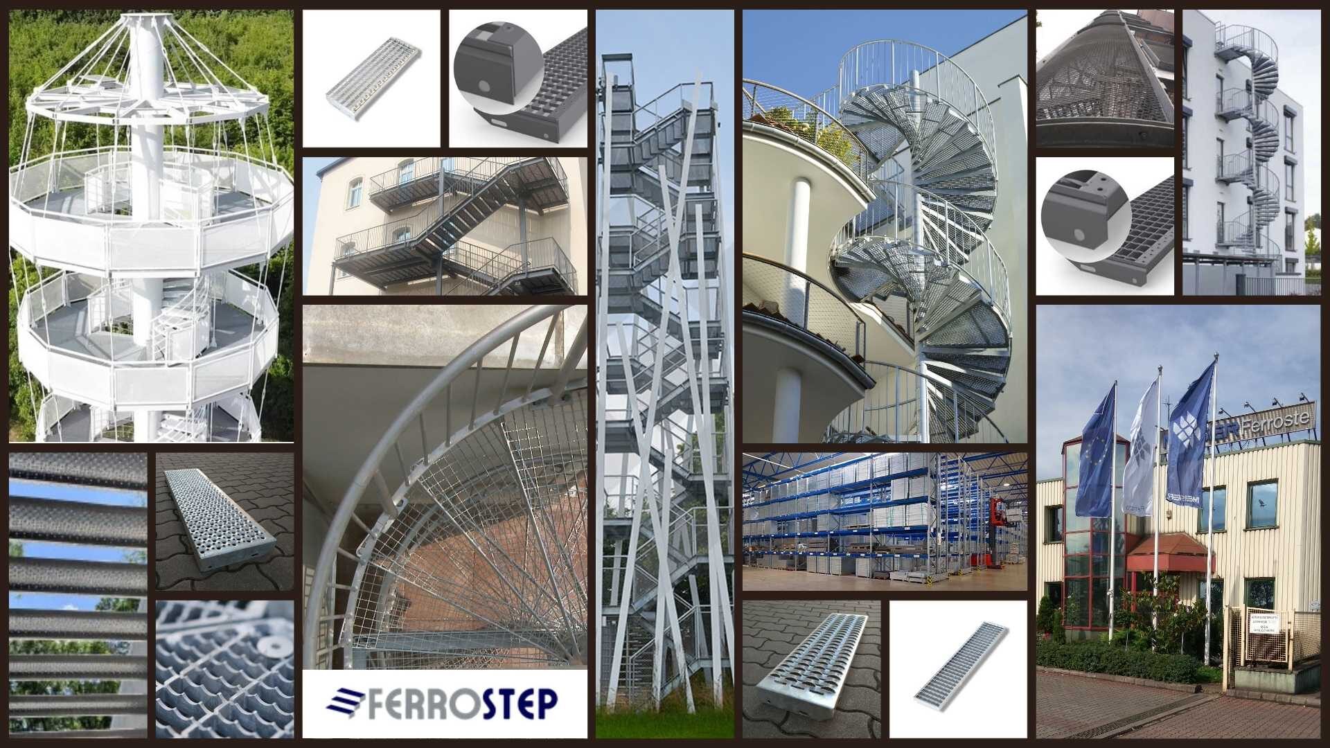 Geradläufige Treppen Ferrostep